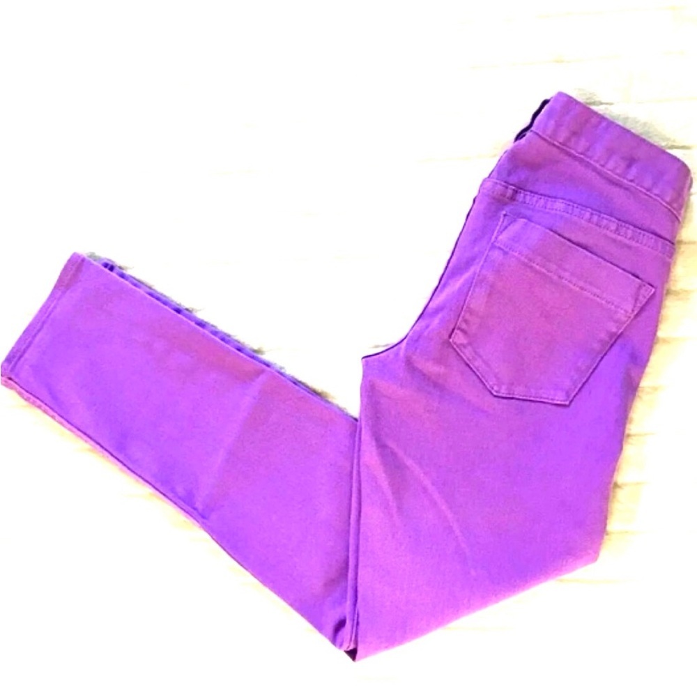 💜 J.Crew Factory Violet Matchstick Cropped Jeans | Size 24 | Y2K - Picture 7 of 9